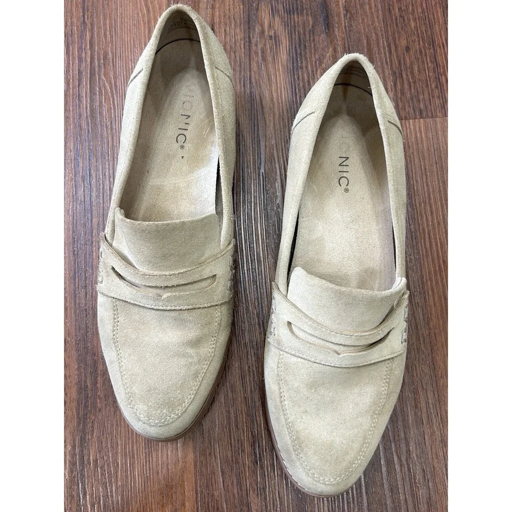 Vionic Cheryl II Women's Size 10 Sand Suede Arch Support Loafers